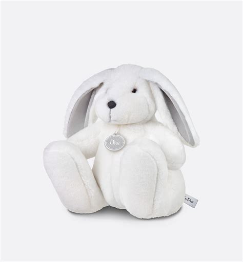 peluche dior lapin|Peluche lapin Fausse fourrure blanche .